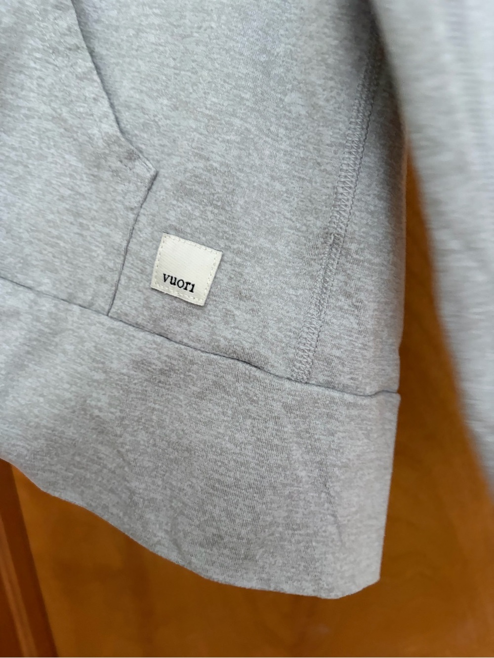 Women's Vuori Light Gray Zip-Up Hoodie - Picture 2 of 2